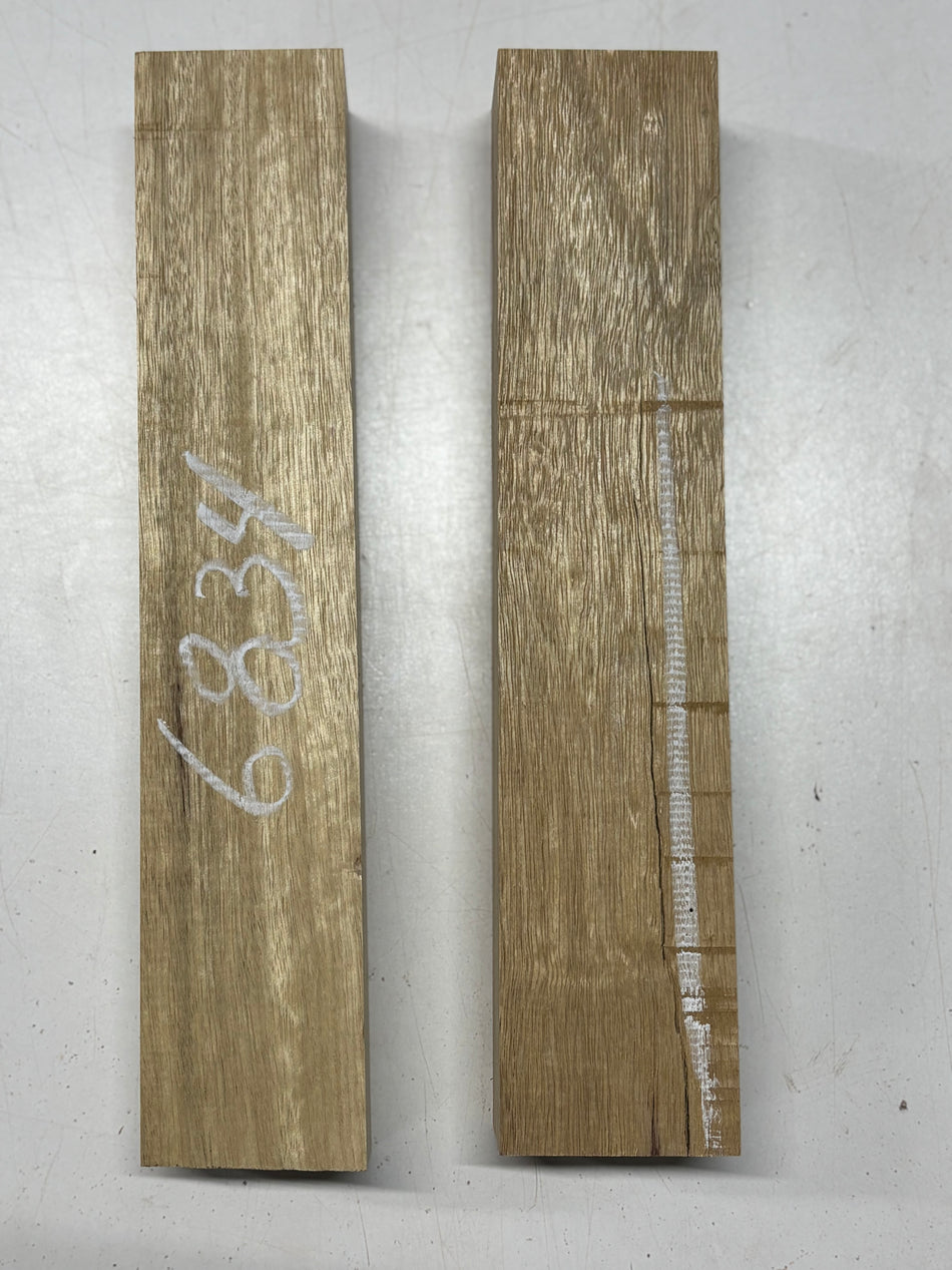 2 Pack, White Limba Lumber Board Blanks 13"x2-1/2"x2"  ,  13"x2-5/8"x2"  #6834