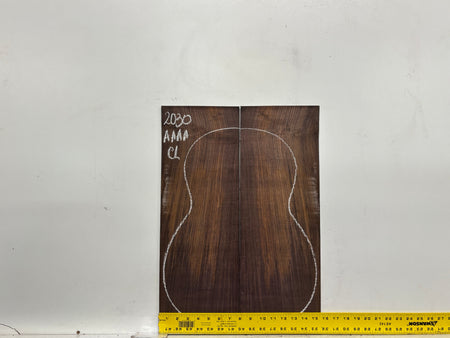 East Indian Rosewood Classical AAAA Grade Guitar Back & Side Set #2030 - Exotic Wood Zone
