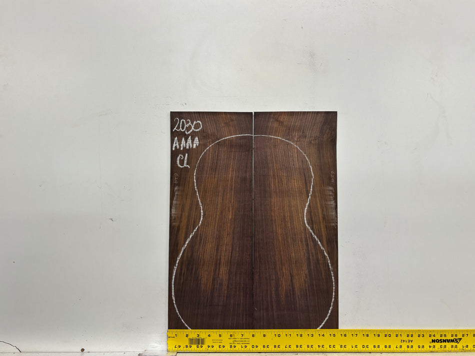 East Indian Rosewood Classical AAAA Grade Guitar Back & Side Set #2030 - Exotic Wood Zone
