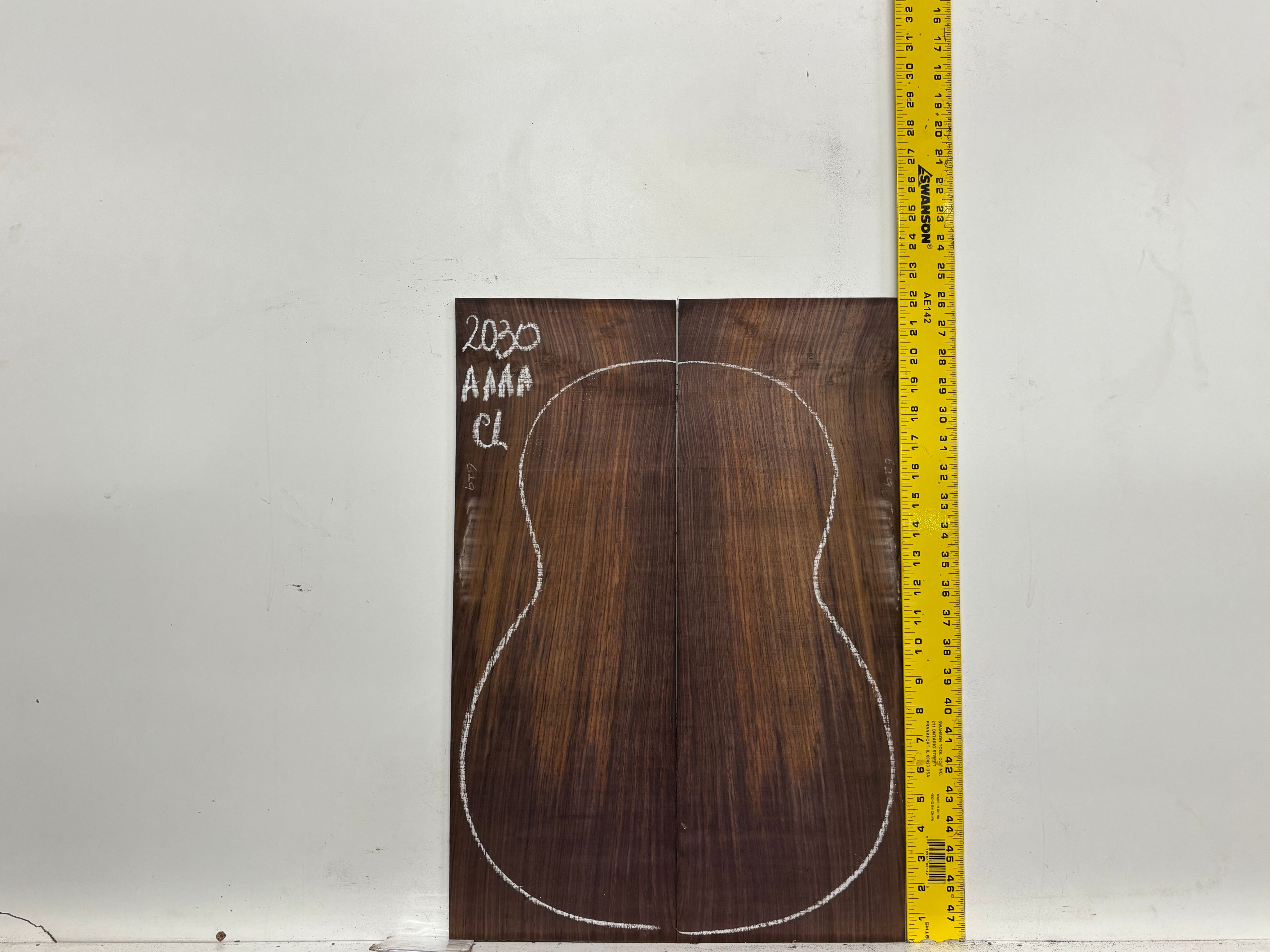 East Indian Rosewood Classical AAAA Grade Guitar Back & Side Set #2030 - Exotic Wood Zone
