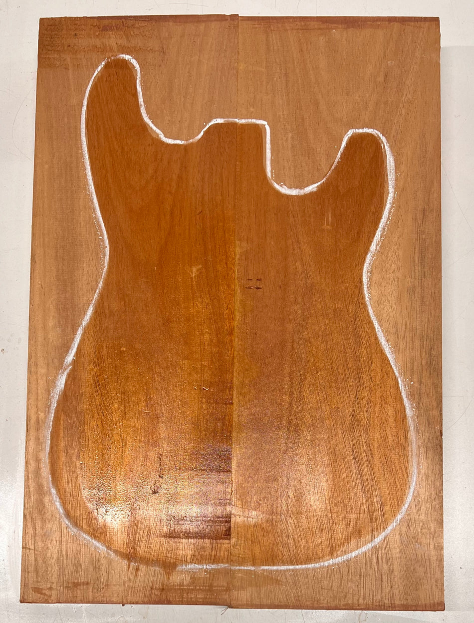 African Mahogany/Khaya Guitar Body Blanks, 21″ x 14-1/2″ x 2″ 9 Lbs #10 - Exotic Wood Zone - Buy online Across USA 