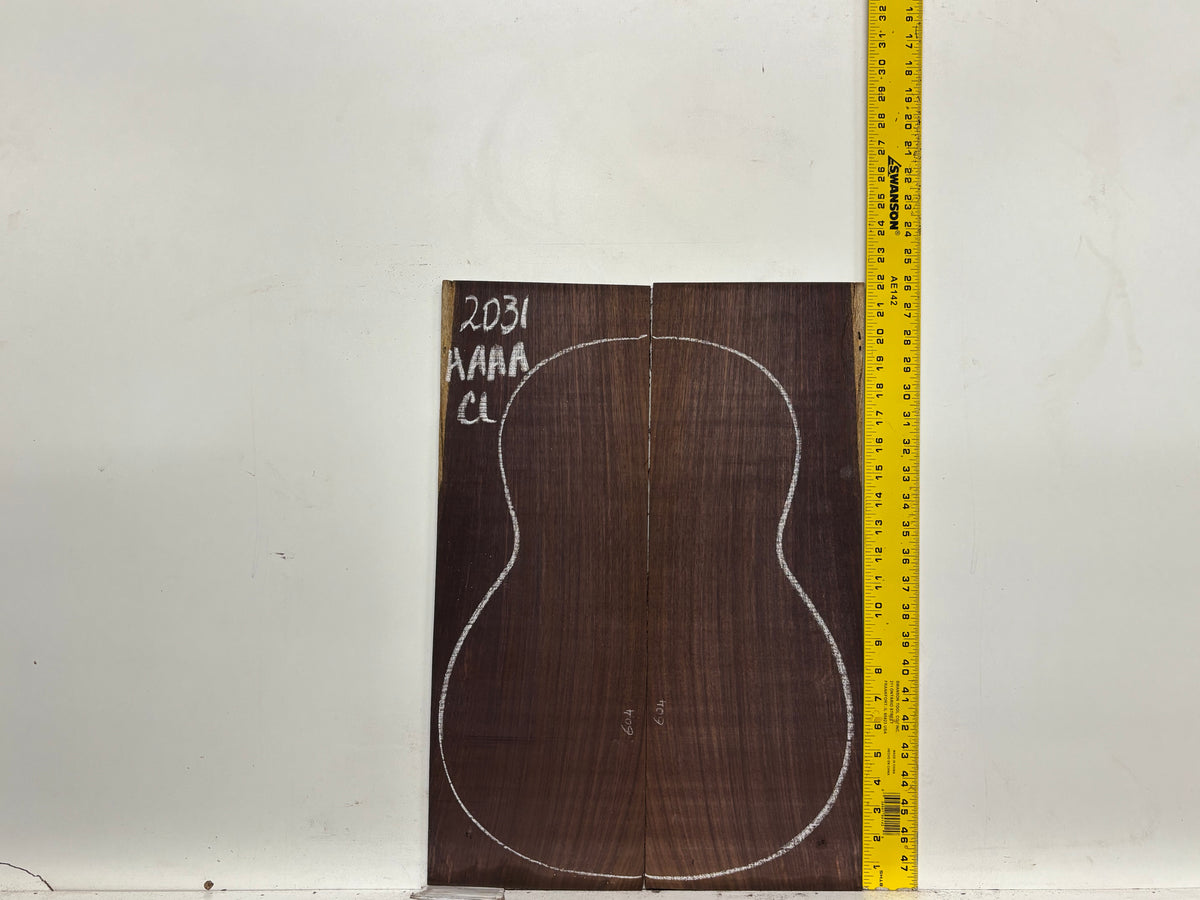 East Indian Rosewood Classical AAAA Grade Guitar Back & Side Set #2031 - Exotic Wood Zone