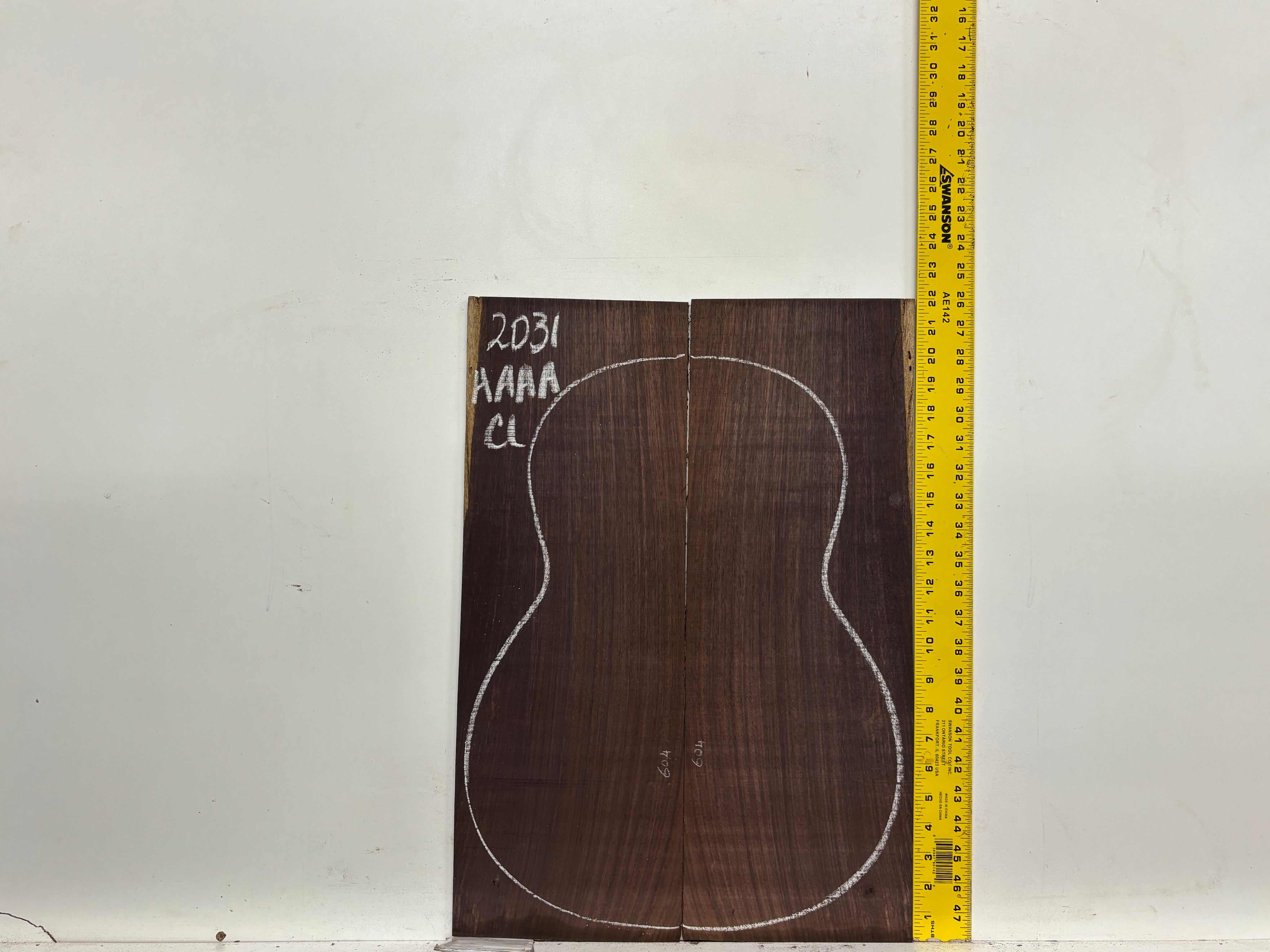 East Indian Rosewood Classical AAAA Grade Guitar Back & Side Set #2031 - Exotic Wood Zone