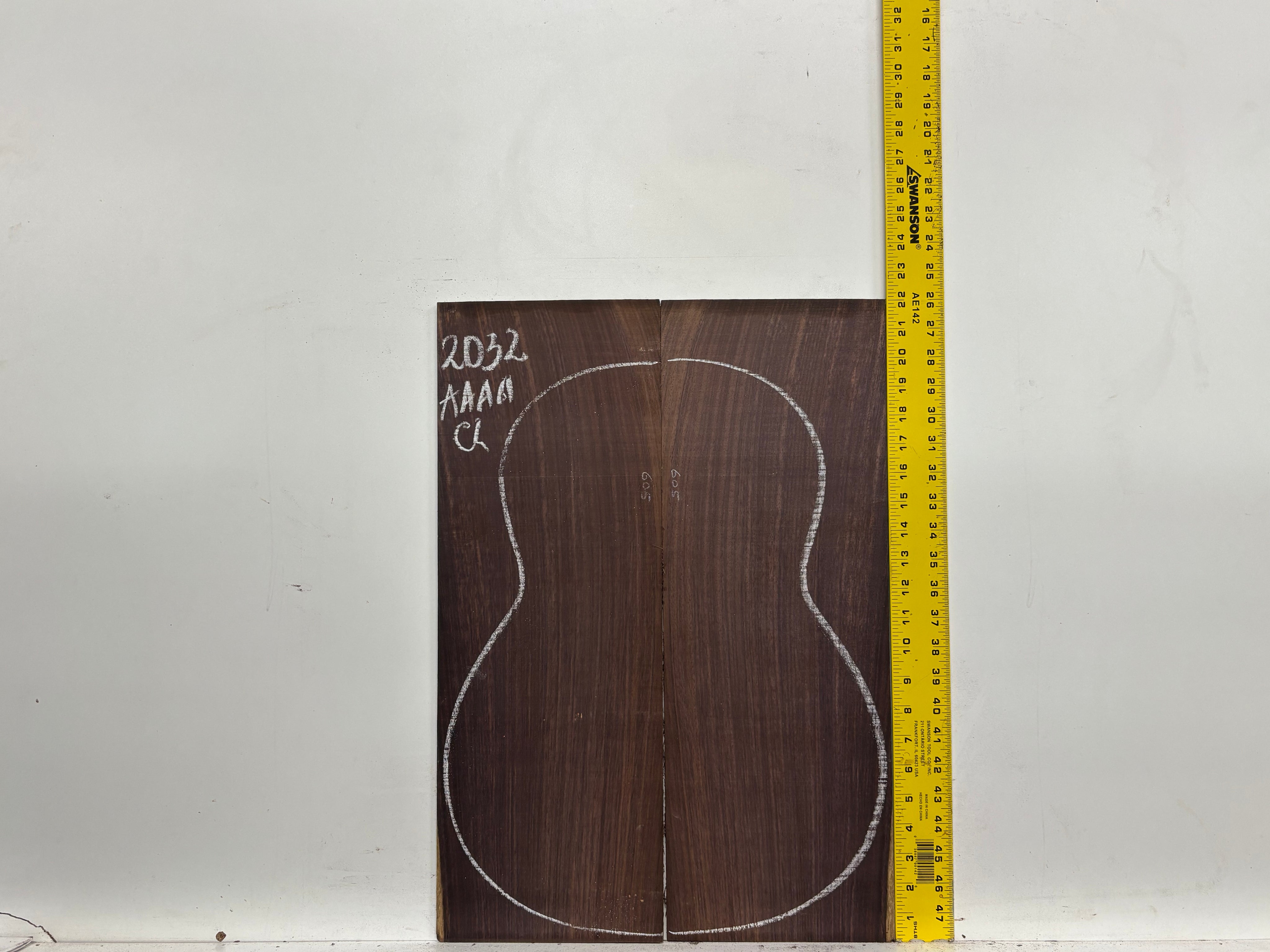 East Indian Rosewood Classical AAAA Grade Guitar Back & Side Set #2032 - Exotic Wood Zone