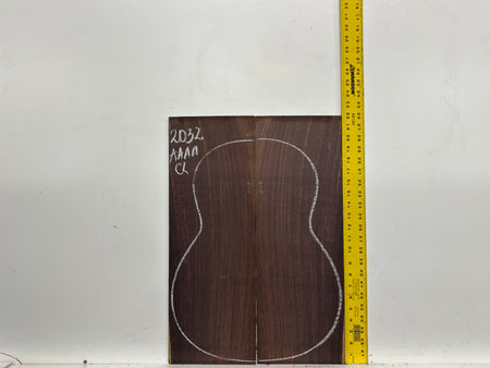 East Indian Rosewood Classical AAAA Grade Guitar Back & Side Set #2032 - Exotic Wood Zone