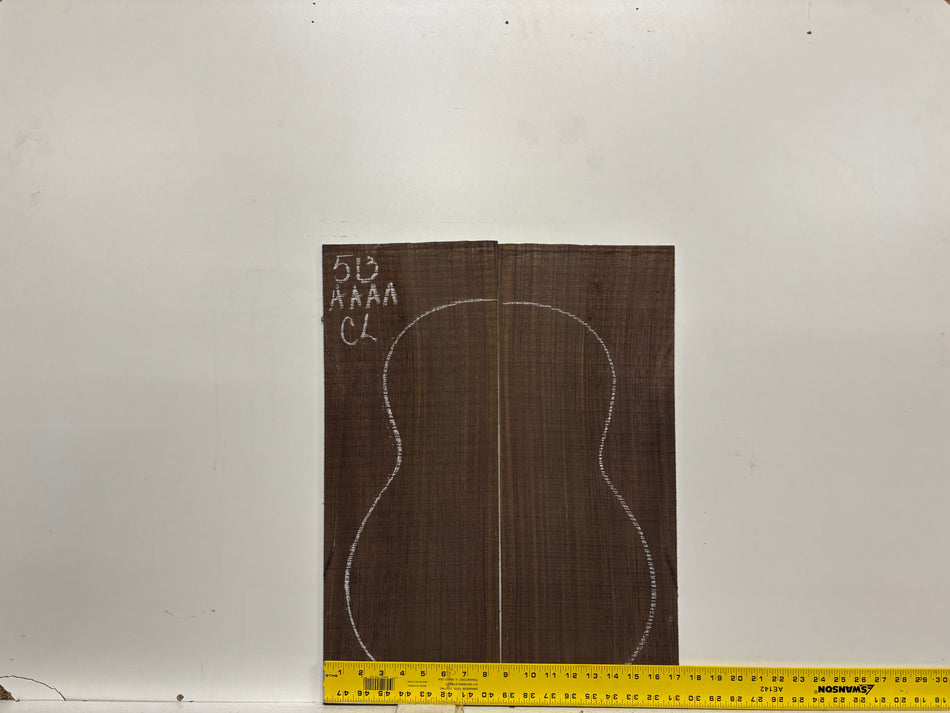 Juego de fondo y aros de guitarra de grado AAAA Dreadnought de palisandro de la India Oriental #61 