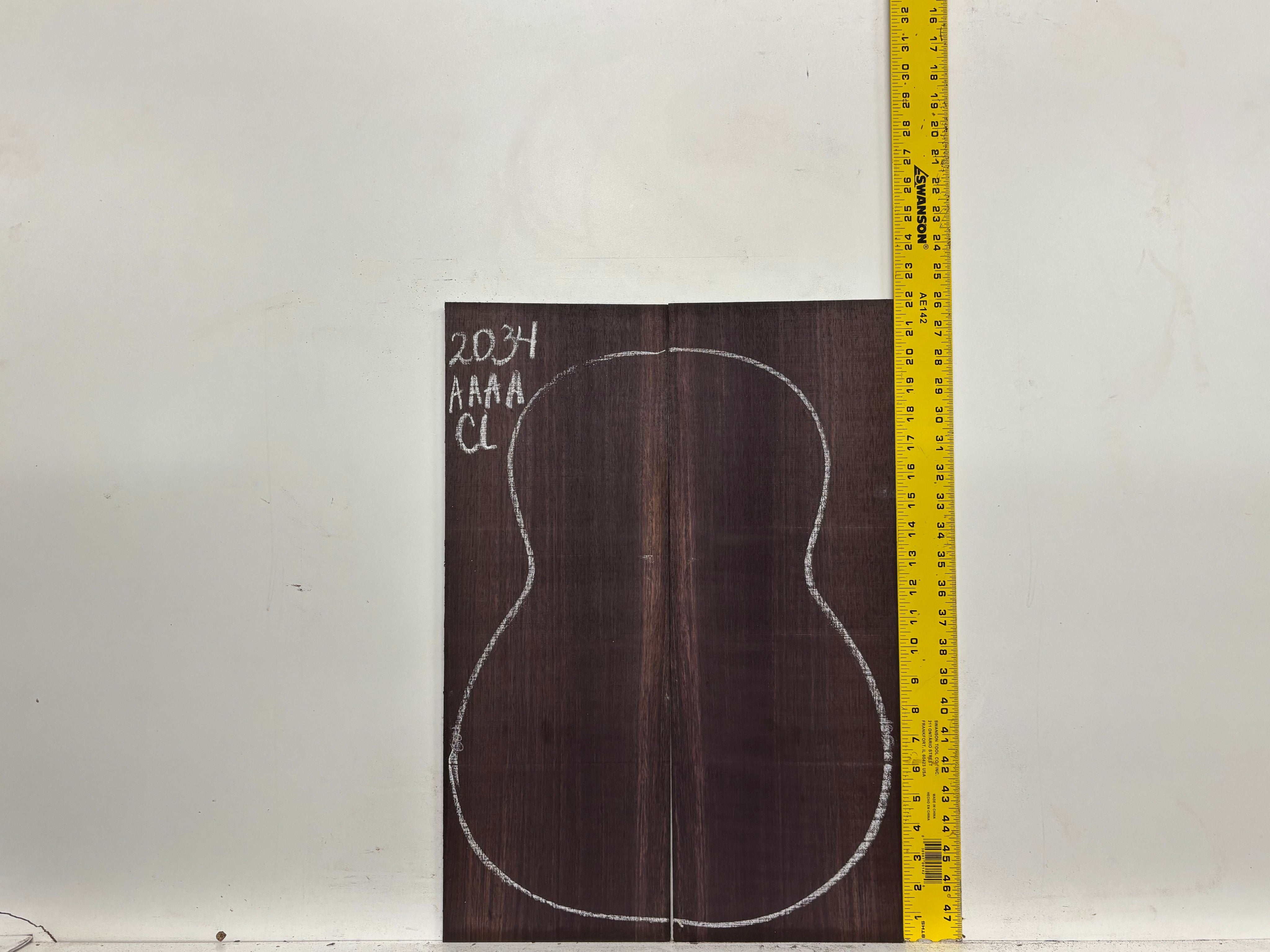 East Indian Rosewood Classical AAAA Grade Guitar Back & Side Set #2034 - Exotic Wood Zone