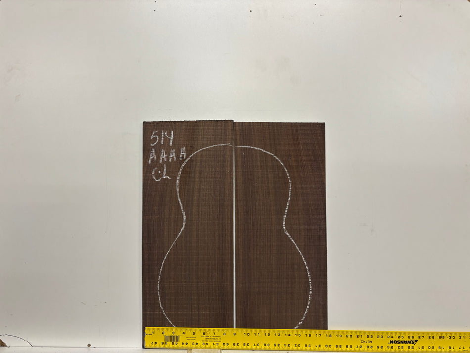 Juego de fondo y aros de guitarra de grado AAAA Dreadnought de palisandro de la India Oriental #61 