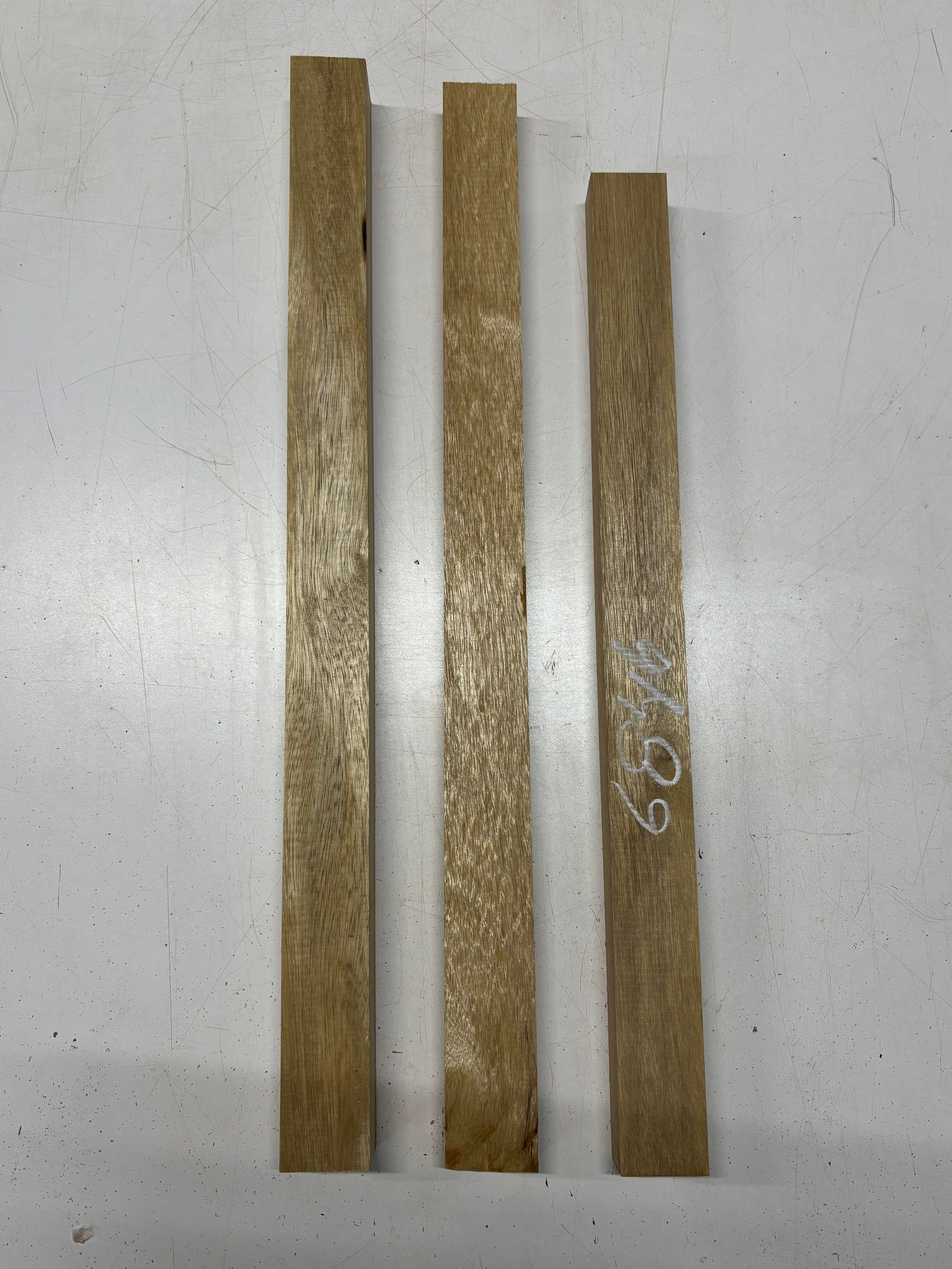 3 Pack, White Limba Thin Stock Lumber 22-3/4"x1-3/4"x1-1/4" , 25"x1-3/4"x1"  , 25"x1-3/4"x1-1/2"#6846 - Exotic Wood Zone
