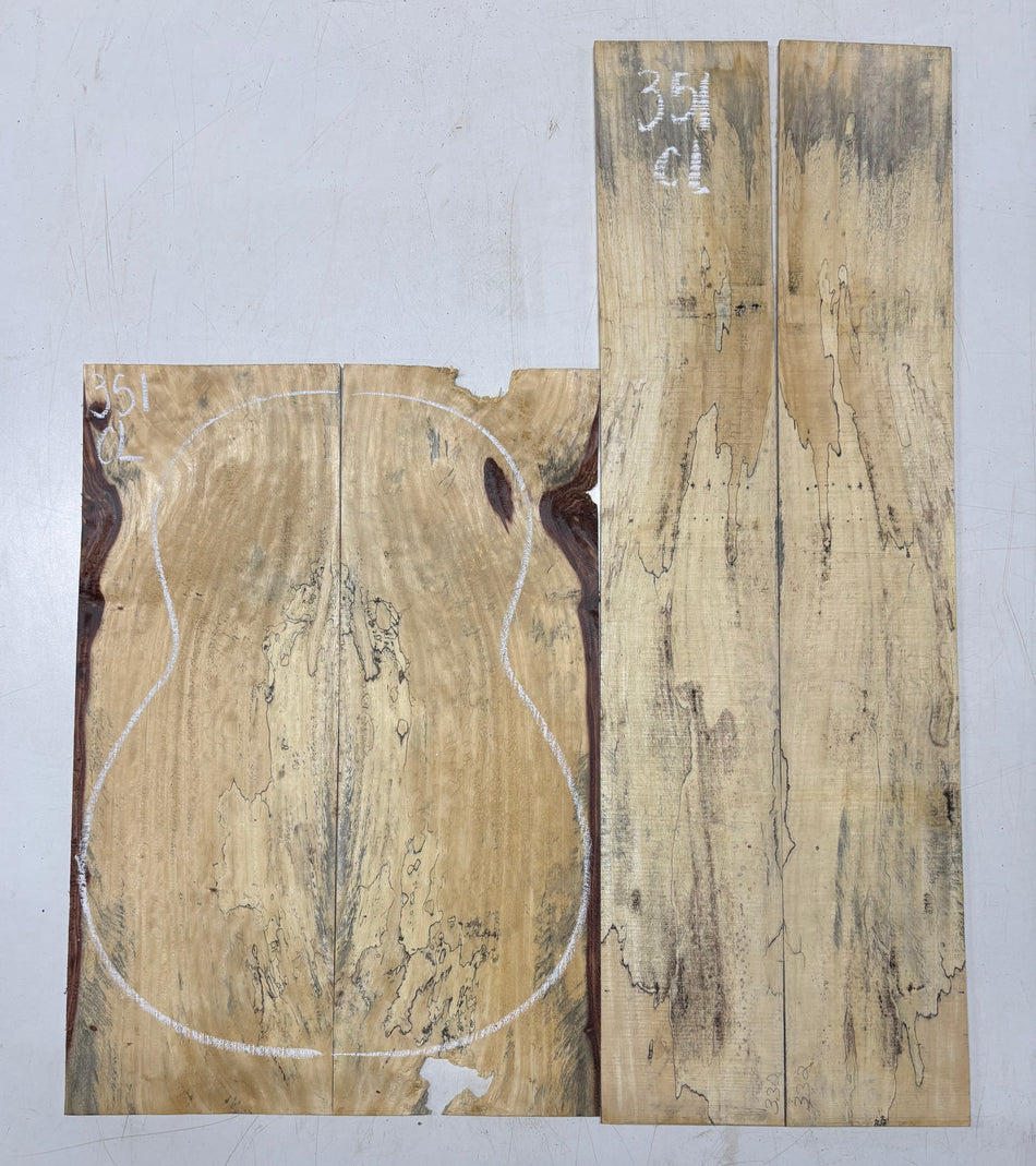 Juego de fondo y aros de guitarra de grado AAAA Dreadnought de palisandro de la India Oriental #61 