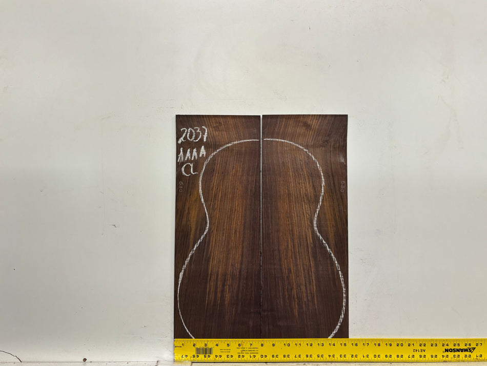 East Indian Rosewood Classical AAAA Grade Guitar Back & Side Set #2037 - Exotic Wood Zone