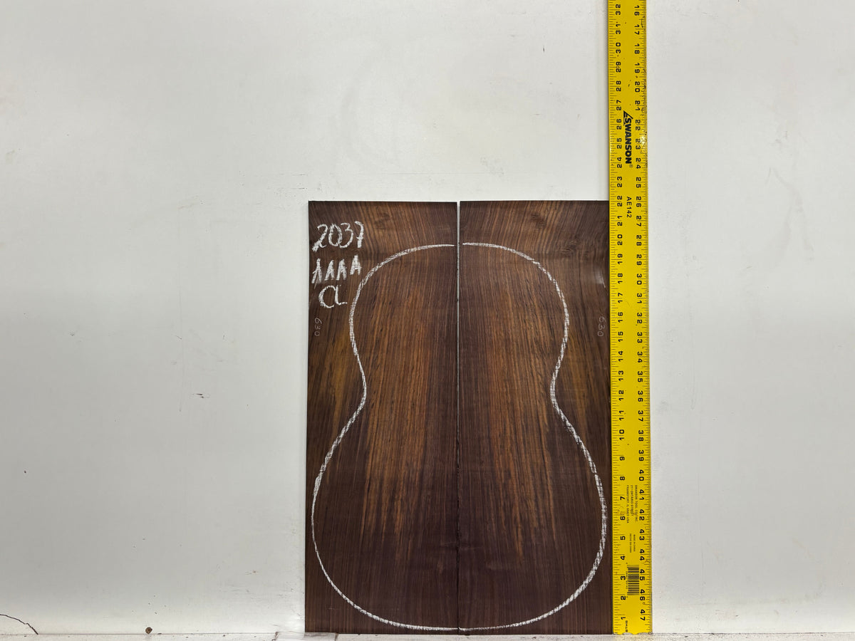East Indian Rosewood Classical AAAA Grade Guitar Back & Side Set #2037 - Exotic Wood Zone
