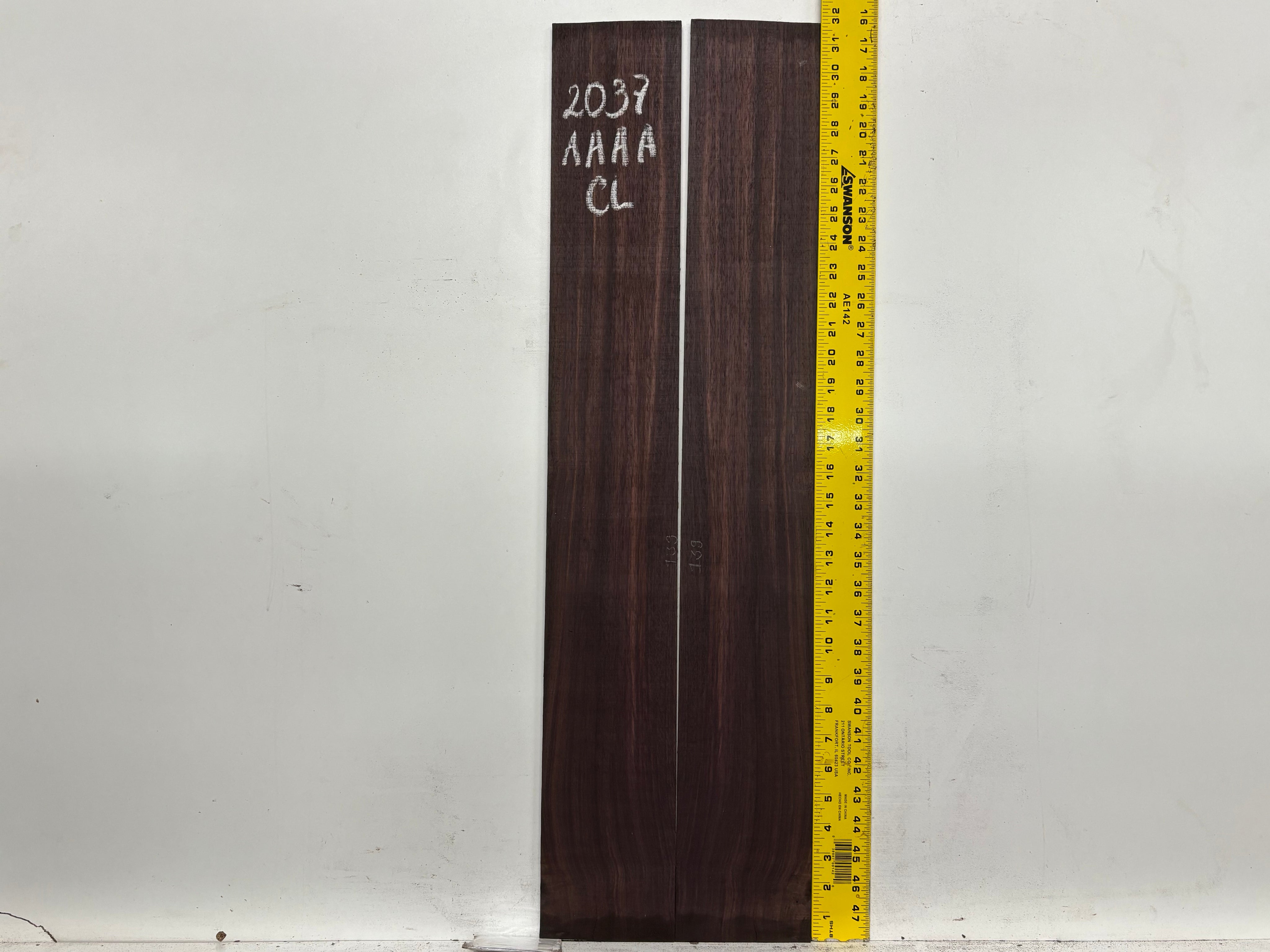 East Indian Rosewood Classical AAAA Grade Guitar Back & Side Set #2037 - Exotic Wood Zone