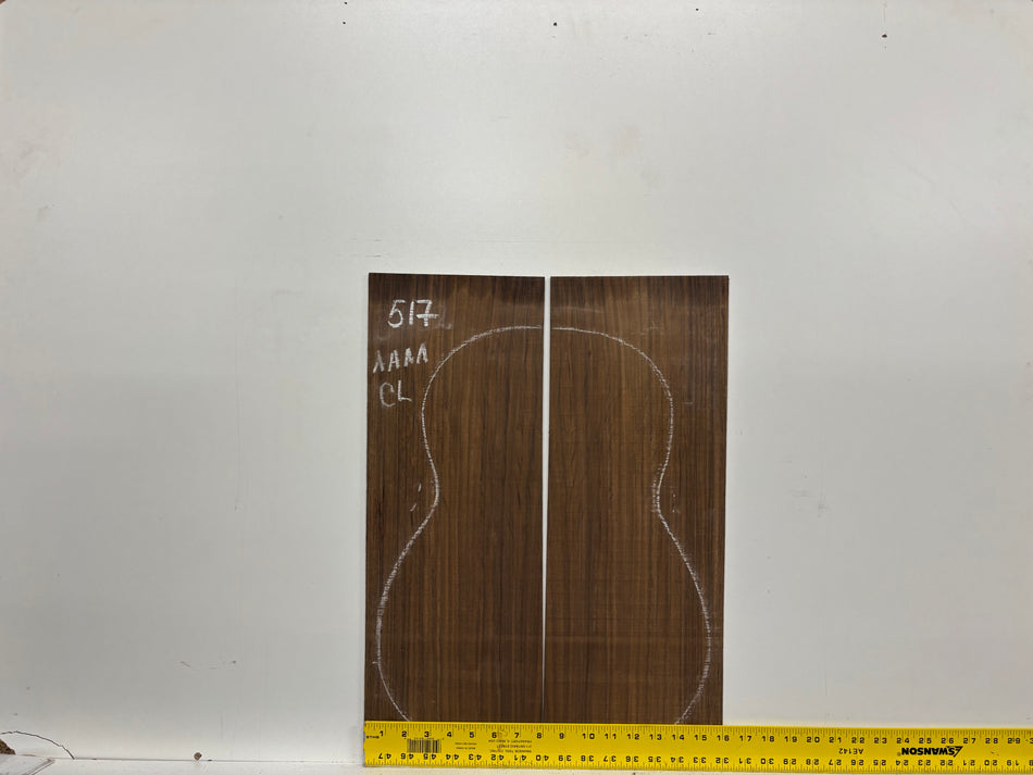 Juego de fondo y aros de guitarra de grado AAAA Dreadnought de palisandro de la India Oriental #61 