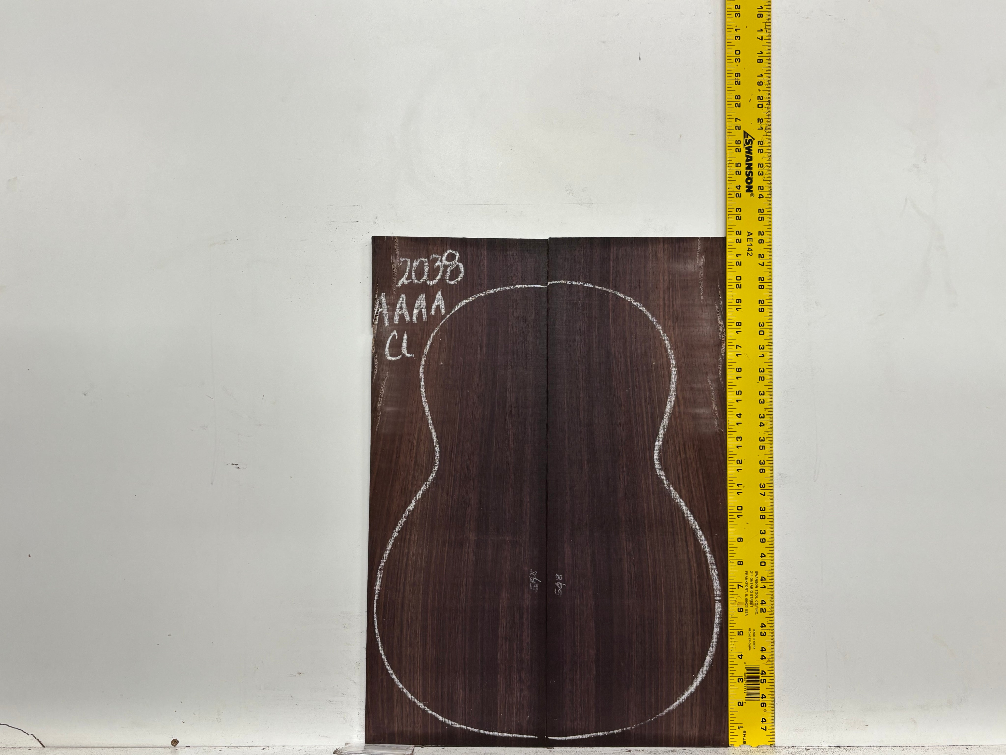 East Indian Rosewood Classical AAAA Grade Guitar Back & Side Set #2038 - Exotic Wood Zone