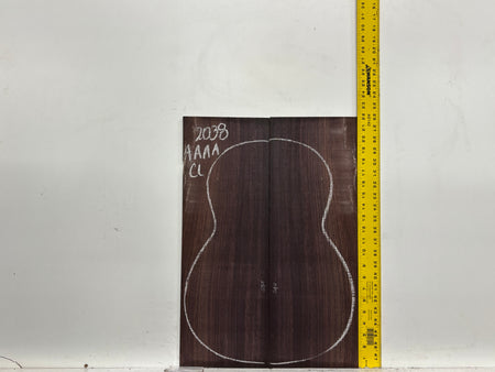 East Indian Rosewood Classical AAAA Grade Guitar Back & Side Set #2038 - Exotic Wood Zone