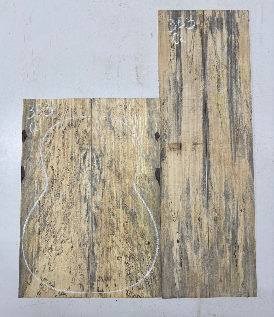 Juego de fondo y aros de guitarra de grado AAAA Dreadnought de palisandro de la India Oriental #61 