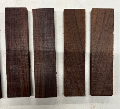 Pack Of 6, Indian Rosewood Knife Blanks, Book Matched, 6&quot;x 1-1/2&quot;x 3/8&quot; 
