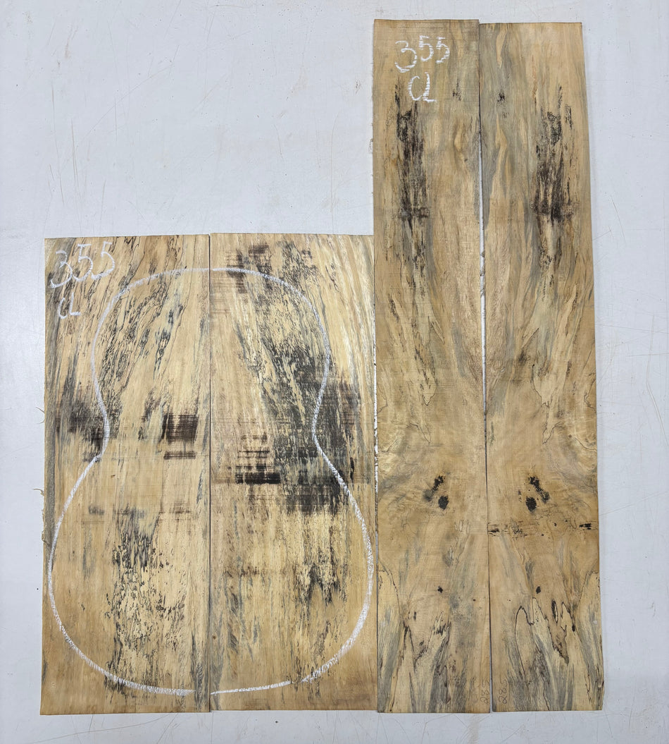 Juego de fondo y aros de guitarra de grado AAAA Dreadnought de palisandro de la India Oriental #61 