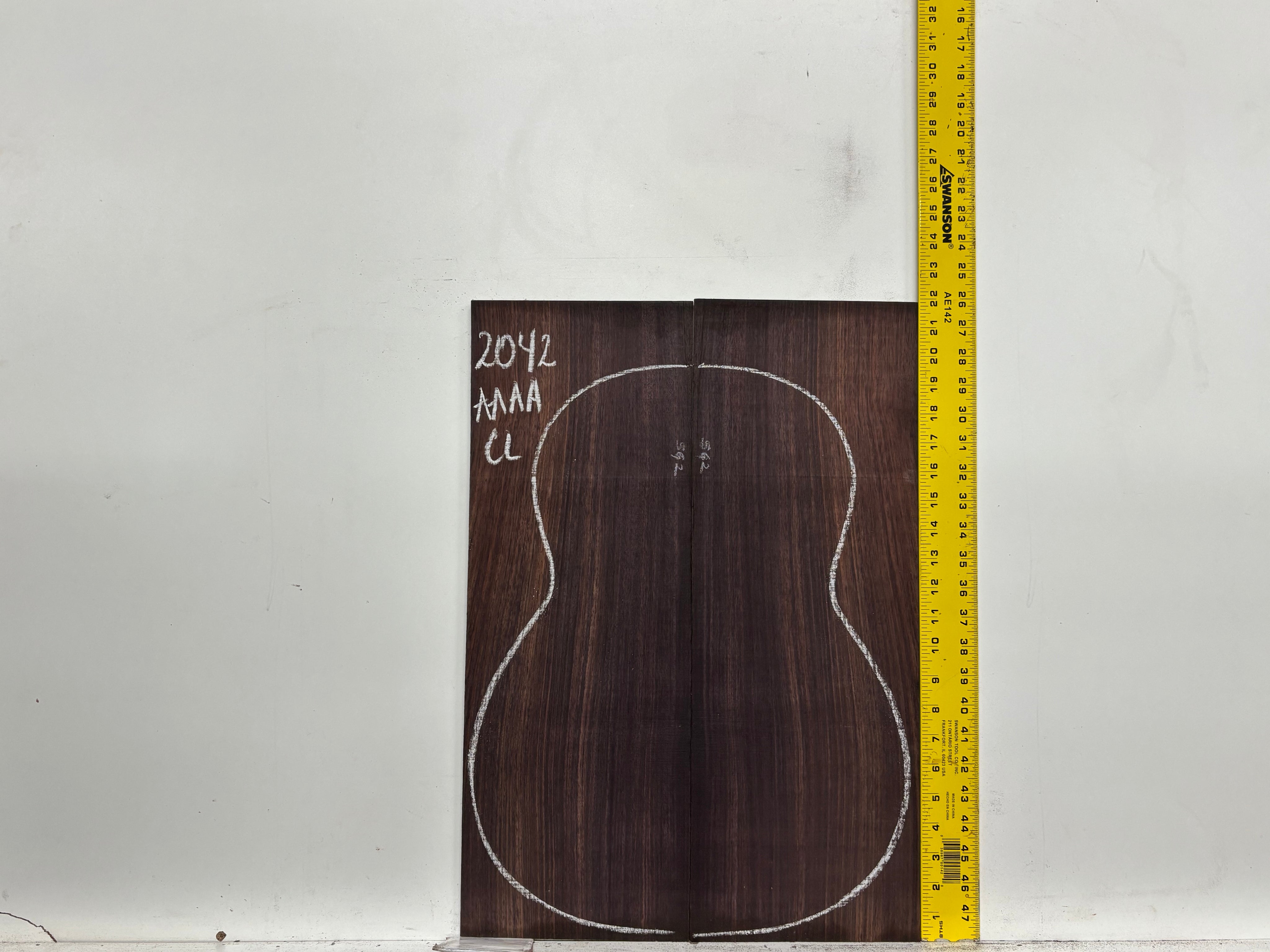 East Indian Rosewood Classical AAAA Grade Guitar Back & Side Set #2042 - Exotic Wood Zone