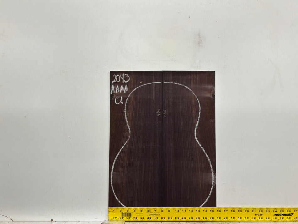 East Indian Rosewood Classical AAAA Grade Guitar Back & Side Set #2043 - Exotic Wood Zone