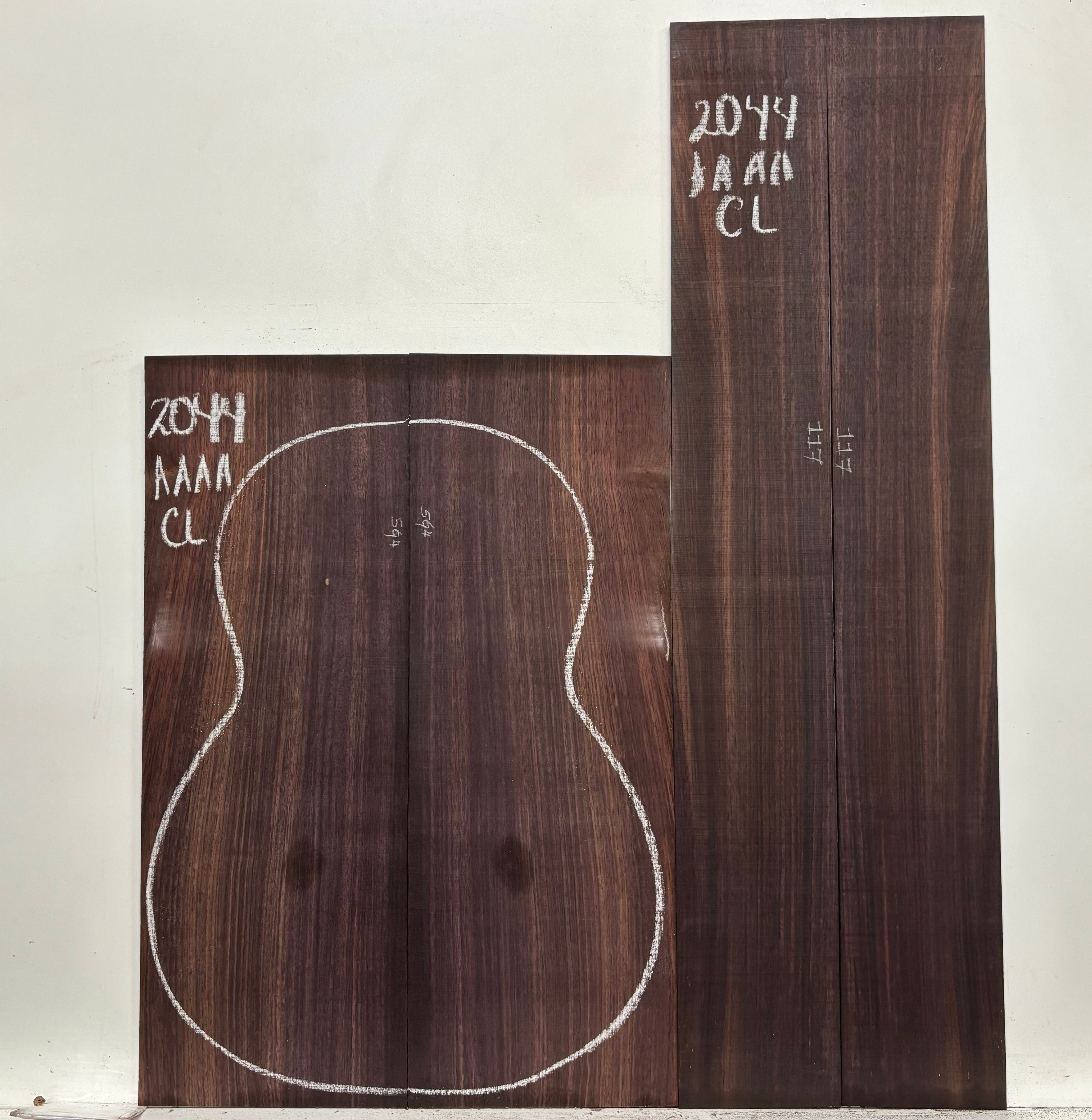 East Indian Rosewood Classical AAAA Grade Guitar Back & Side Set #2044 - Exotic Wood Zone
