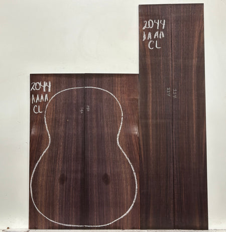 East Indian Rosewood Classical AAAA Grade Guitar Back & Side Set #2044 - Exotic Wood Zone