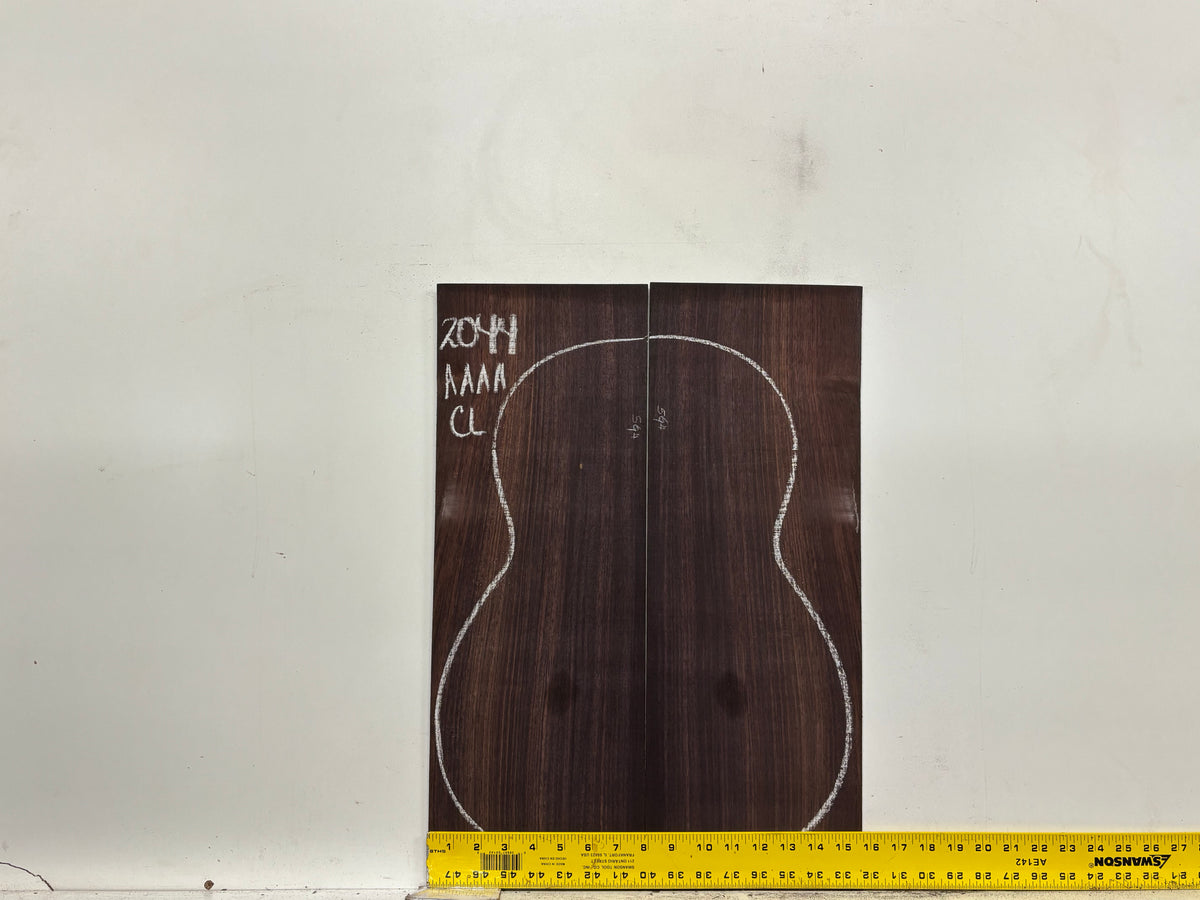 East Indian Rosewood Classical AAAA Grade Guitar Back & Side Set #2044 - Exotic Wood Zone
