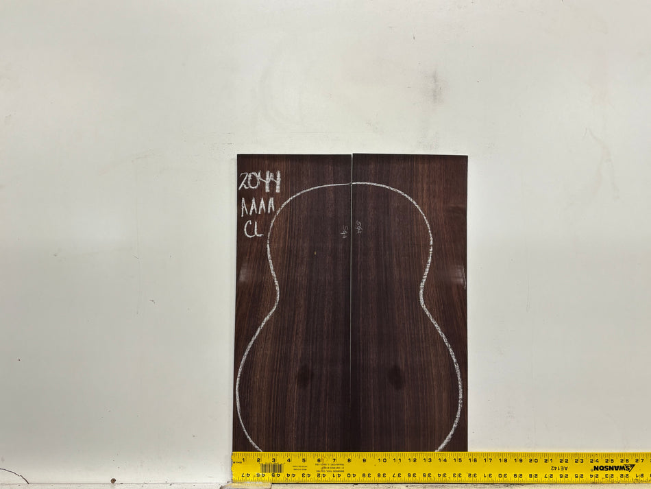East Indian Rosewood Classical AAAA Grade Guitar Back & Side Set #2044 - Exotic Wood Zone