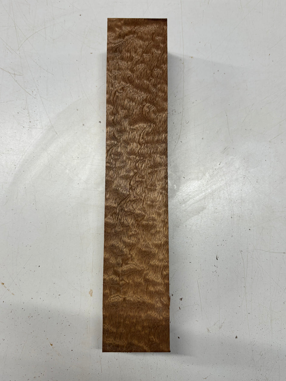 1 Piece, Quilted Sapele Pepper Mill Blank 15"x2-7/8"x2-7/8" #6854