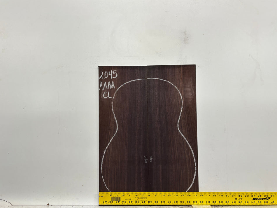 East Indian Rosewood Classical AAAA Grade Guitar Back & Side Set #2045 - Exotic Wood Zone