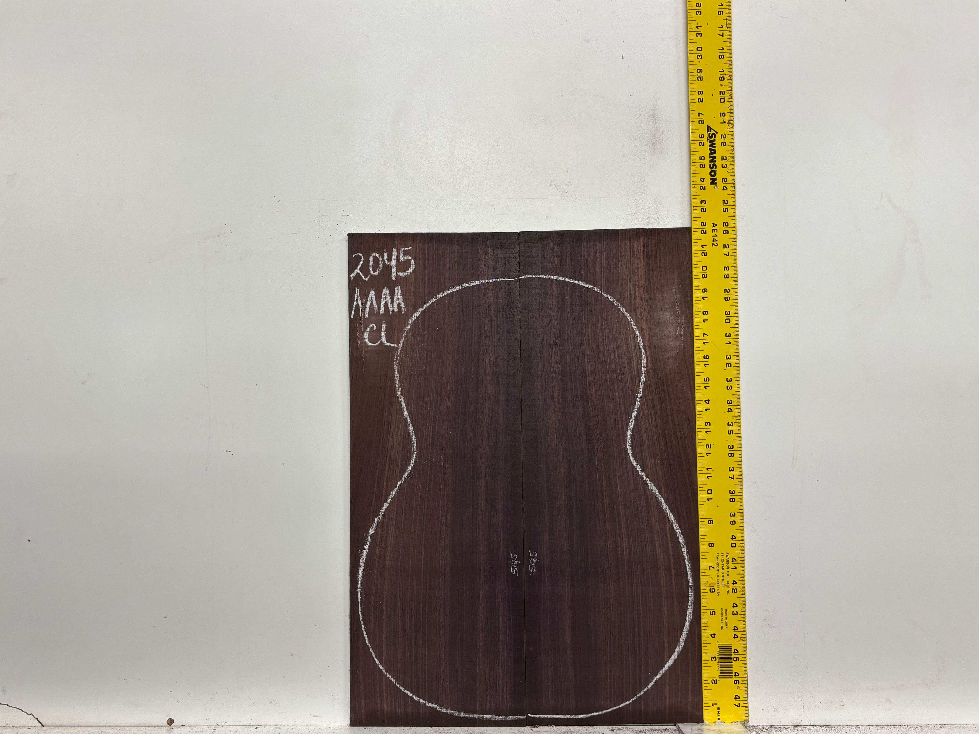 East Indian Rosewood Classical AAAA Grade Guitar Back & Side Set #2045 - Exotic Wood Zone