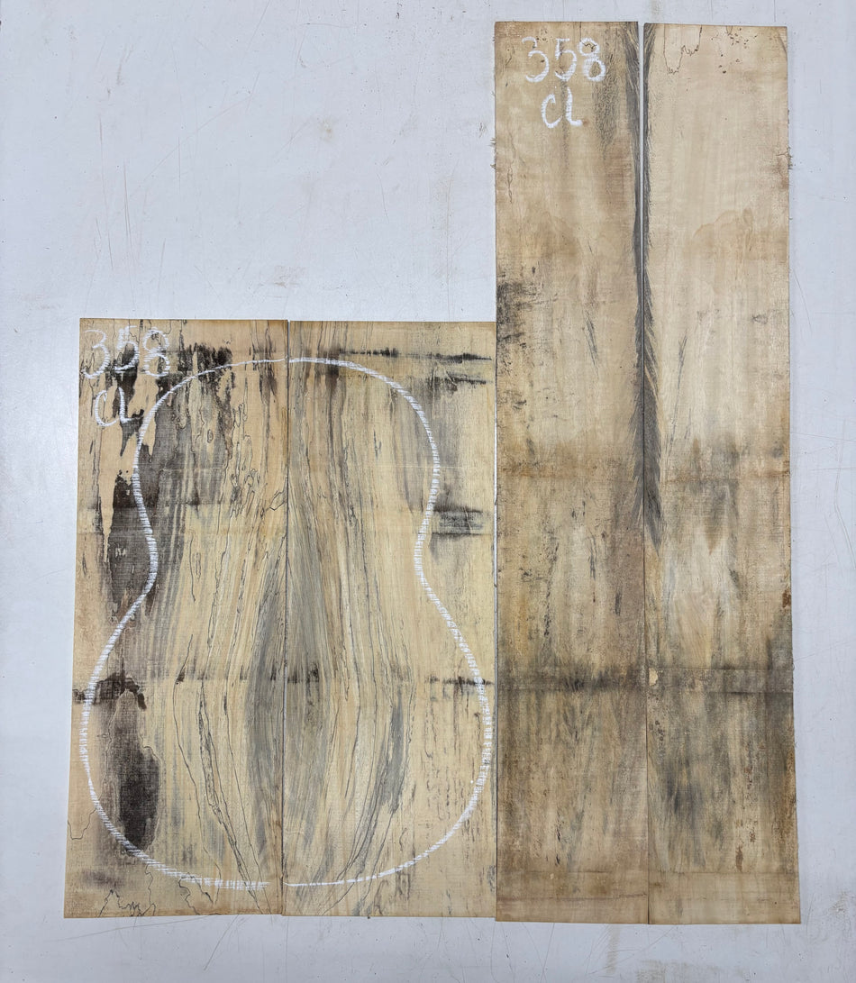 Juego de fondo y aros de guitarra de grado AAAA Dreadnought de palisandro de la India Oriental #61 