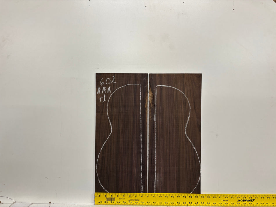 Juego de fondo y aros de guitarra de grado AAAA Dreadnought de palisandro de la India Oriental #61 