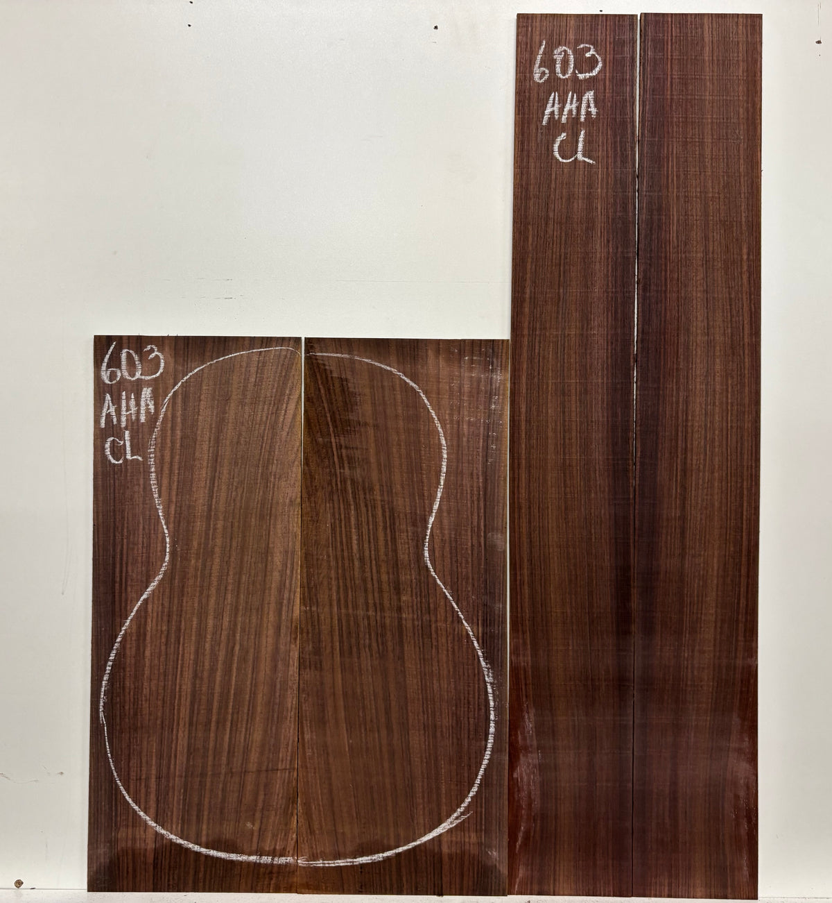 Pack of 5, AAA Grade East Indian Rosewood Acoustic Guitar Set - Exotic Wood Zone