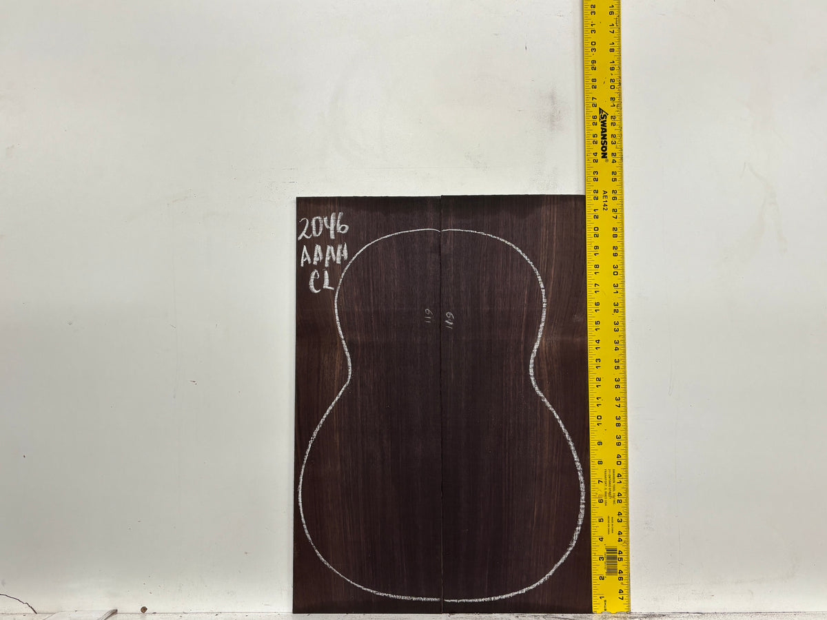East Indian Rosewood Classical AAAA Grade Guitar Back & Side Set #2046 - Exotic Wood Zone