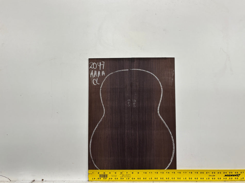 East Indian Rosewood Classical AAAA Grade Guitar Back & Side Set #2047 - Exotic Wood Zone