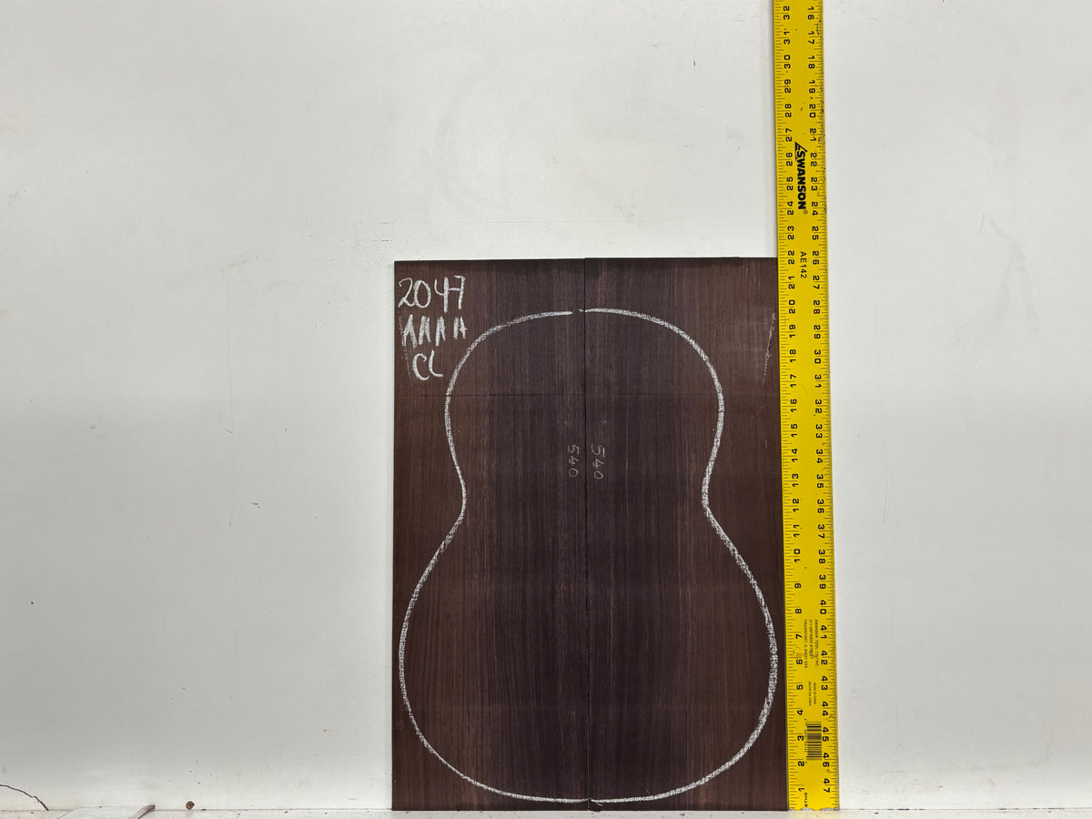 East Indian Rosewood Classical AAAA Grade Guitar Back & Side Set #2047 - Exotic Wood Zone
