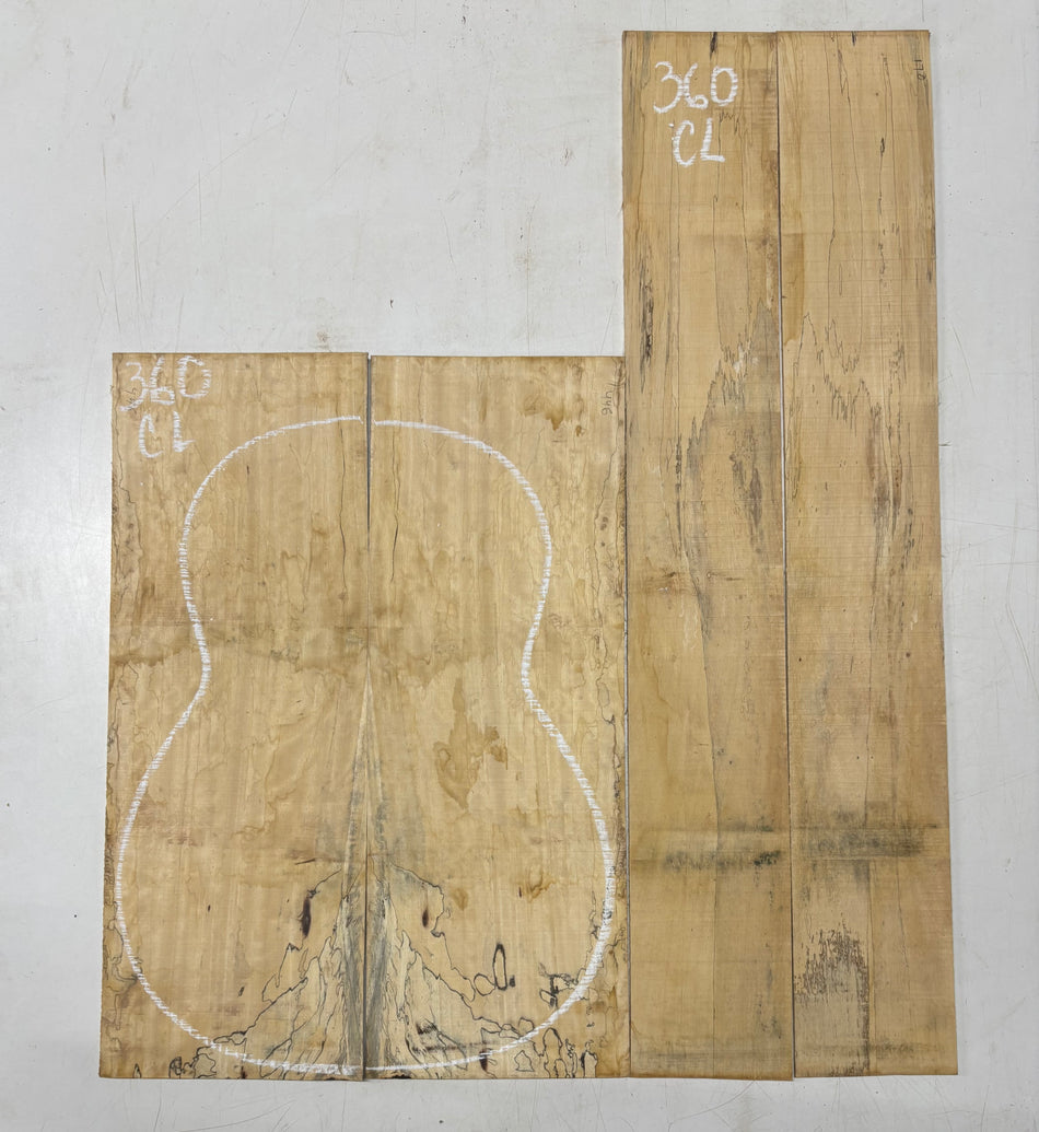 Juego de fondo y aros de guitarra de grado AAAA Dreadnought de palisandro de la India Oriental #61 