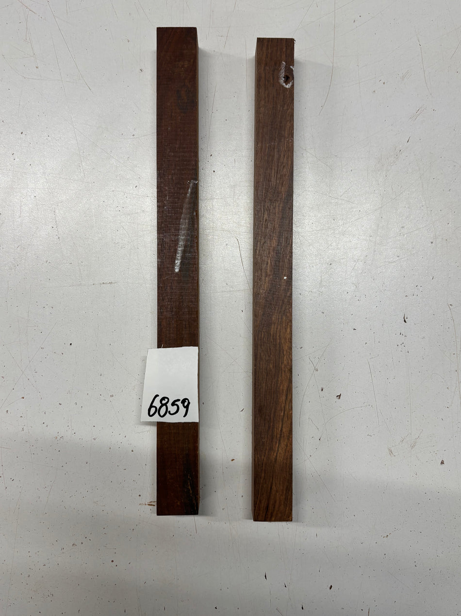 2 Pack, 2 Species Cocobolo + Chechen Turning Wood Blanks 12"x1"x1"#6859