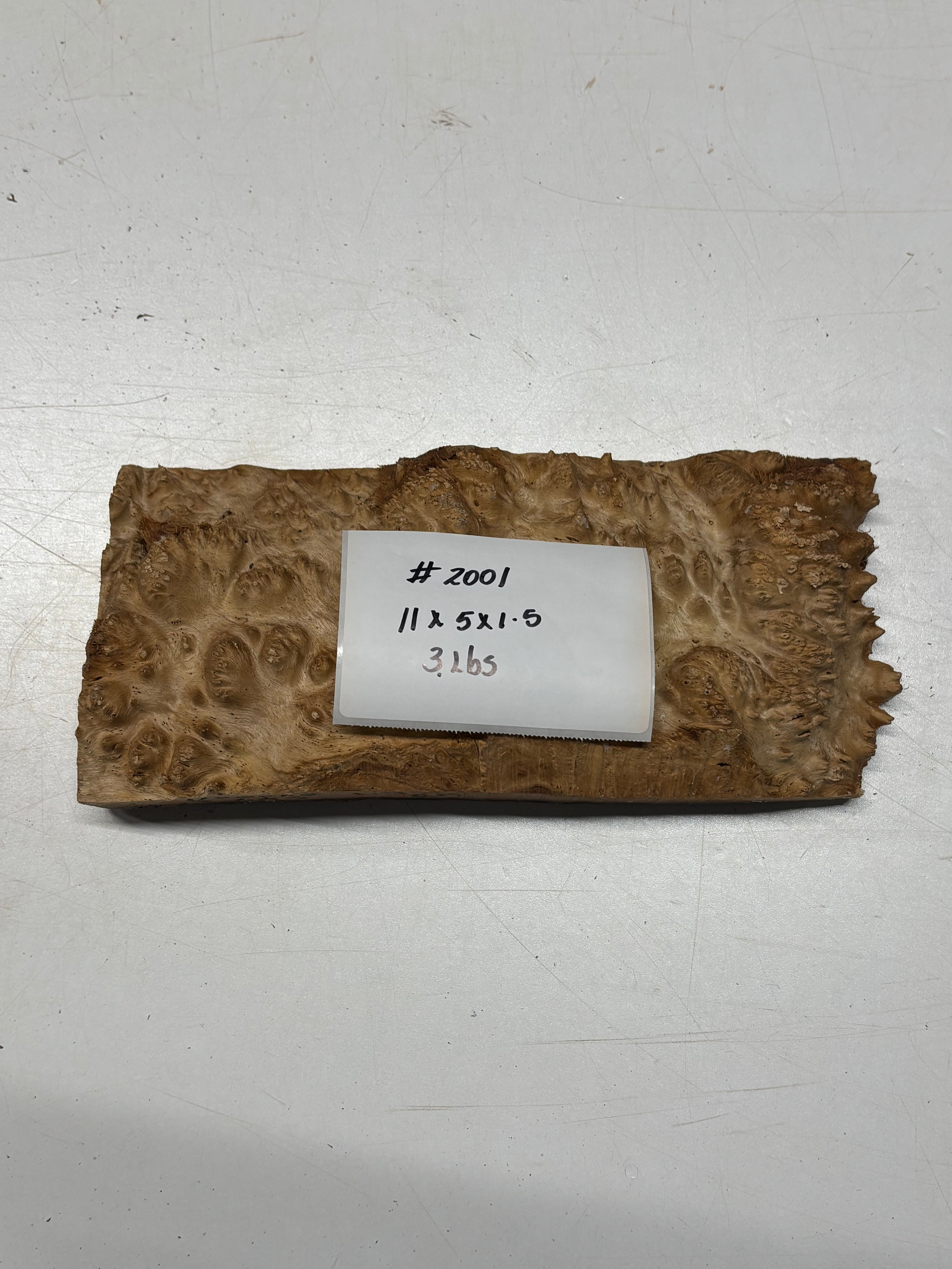 Australian Red Mallee Burl Cap 11" x 5" x 1.5" #2001 - Exotic Wood Zone