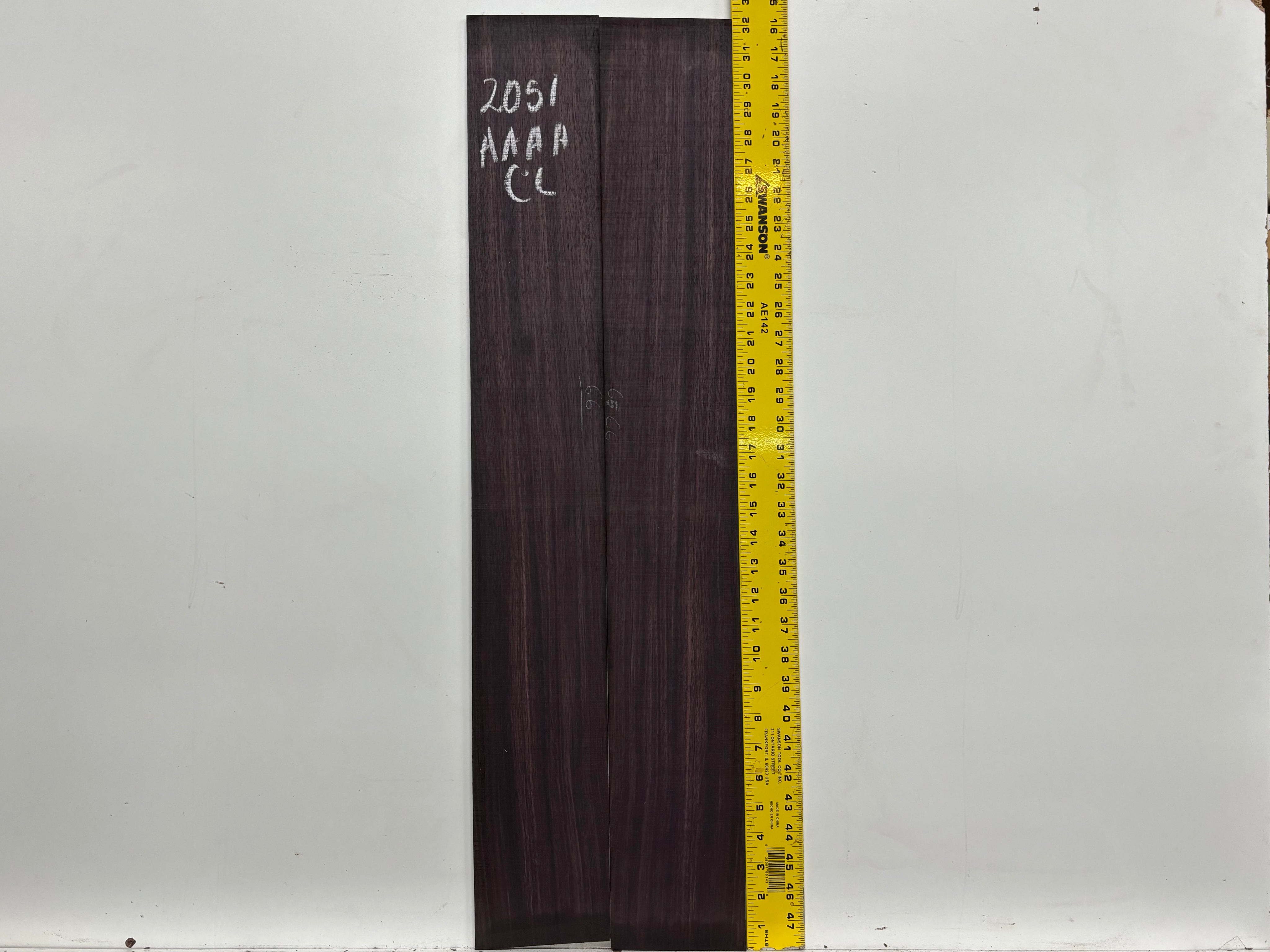 East Indian Rosewood Classical AAAA Grade Guitar Back & Side Set #2051 - Exotic Wood Zone