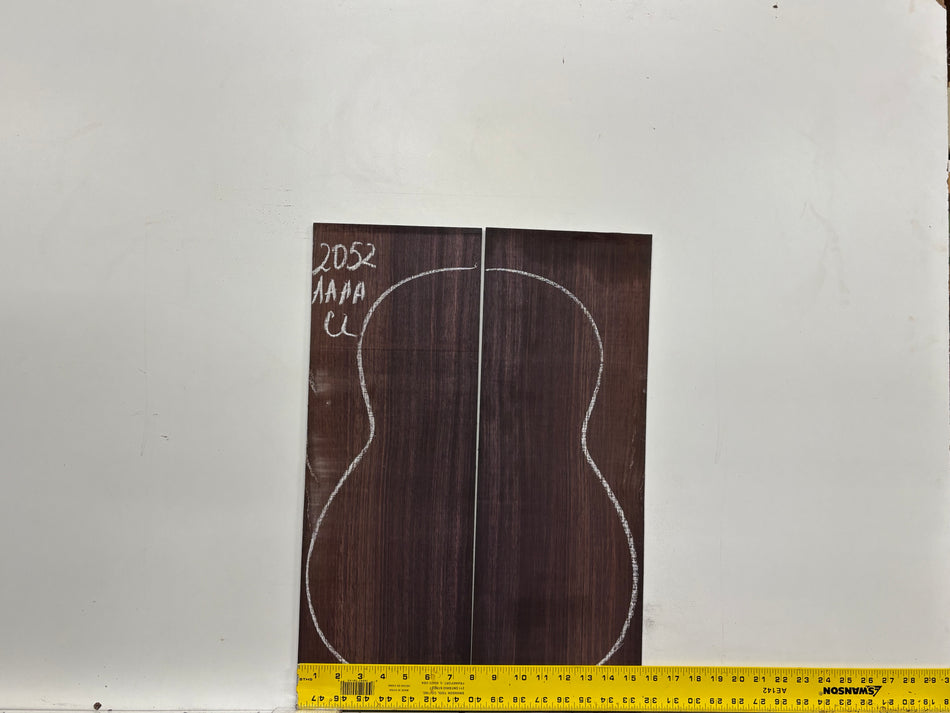 East Indian Rosewood Classical AAAA Grade Guitar Back & Side Set #2052 - Exotic Wood Zone