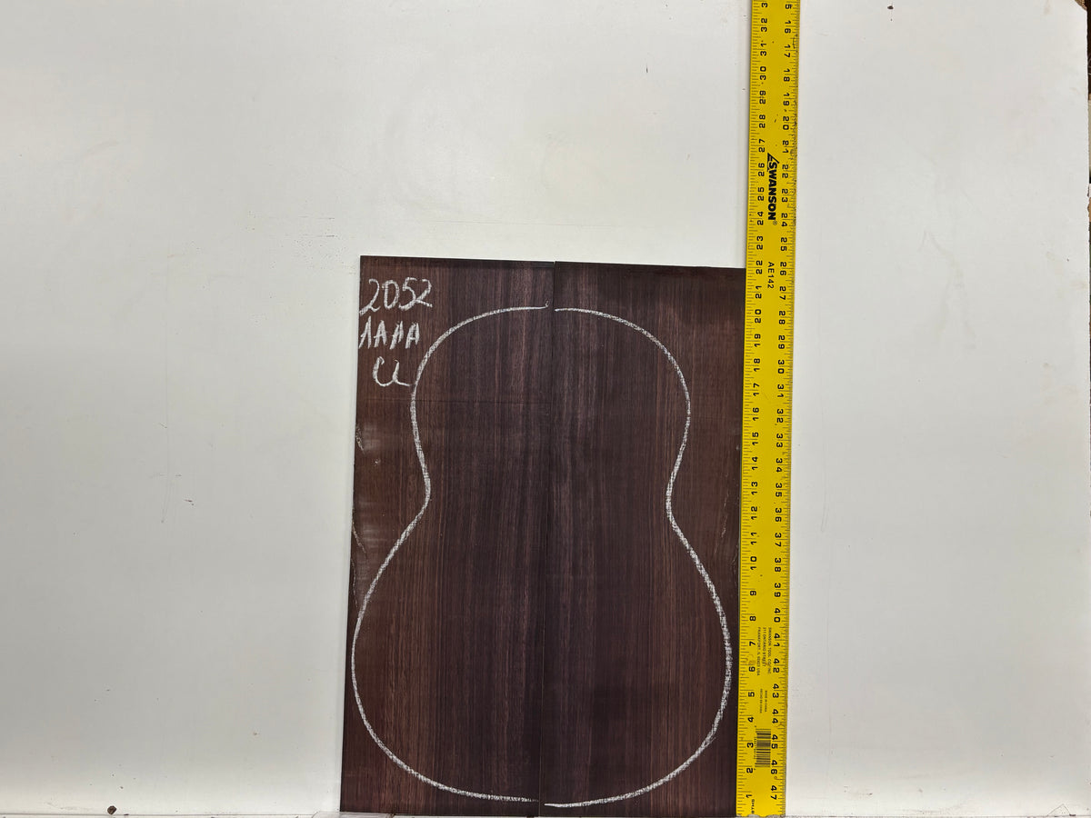 East Indian Rosewood Classical AAAA Grade Guitar Back & Side Set #2052 - Exotic Wood Zone