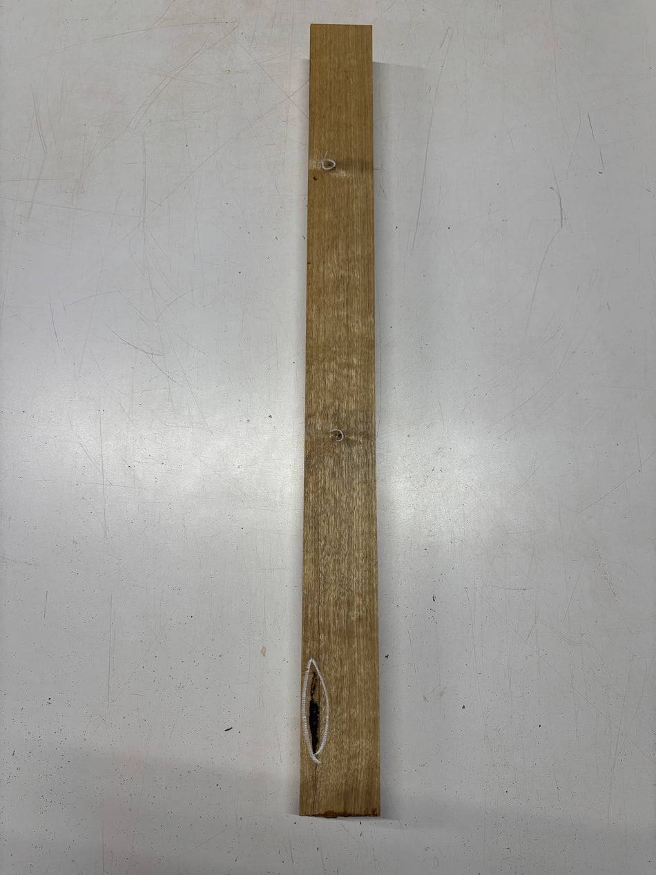 1 Piece, White Limba Guitar Neck Blank 30"x2-5/8"x1-7/8" #6867