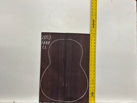 East Indian Rosewood Classical AAAA Grade Guitar Back & Side Set #2053 - Exotic Wood Zone