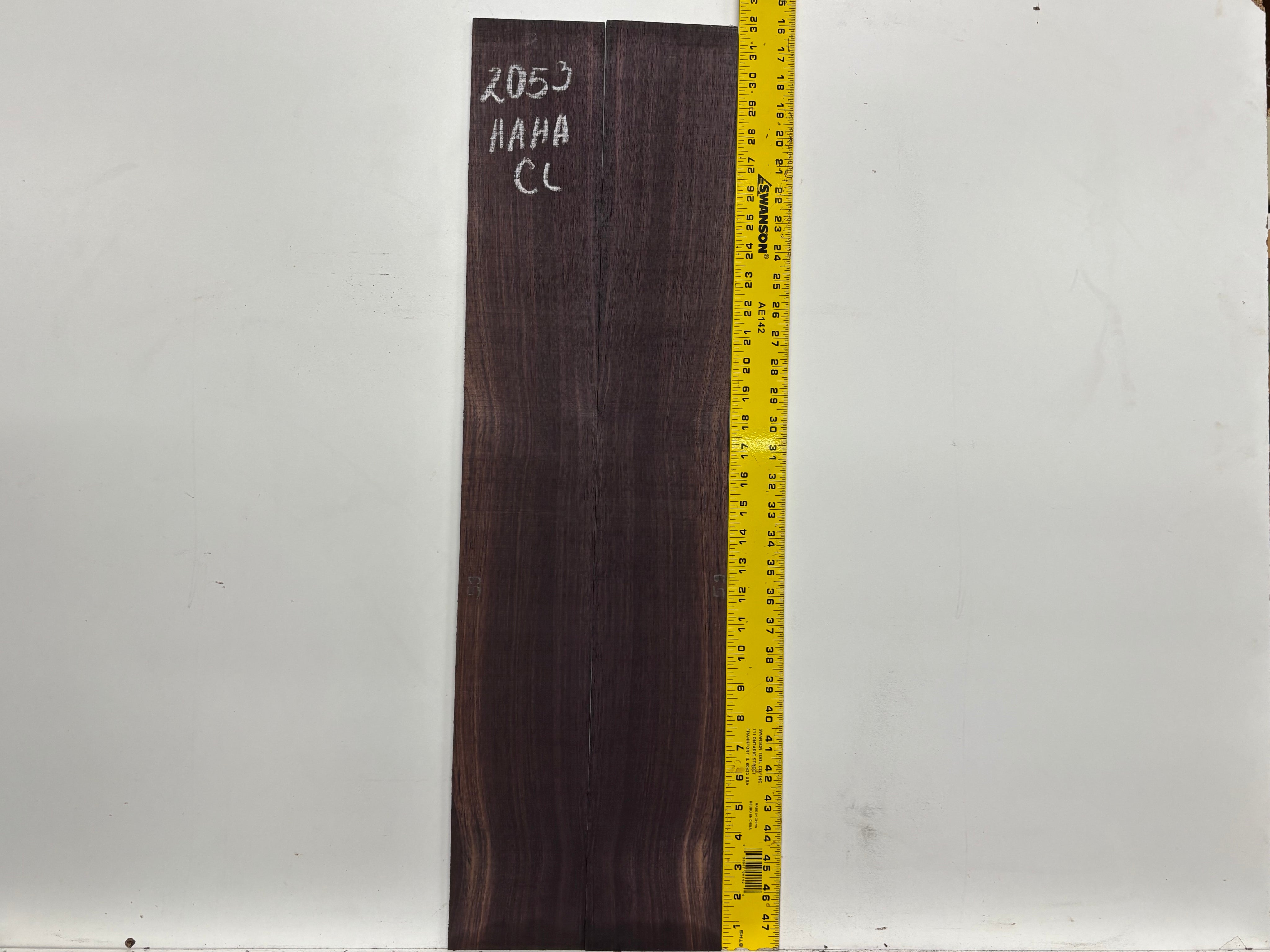 East Indian Rosewood Classical AAAA Grade Guitar Back & Side Set #2053 - Exotic Wood Zone