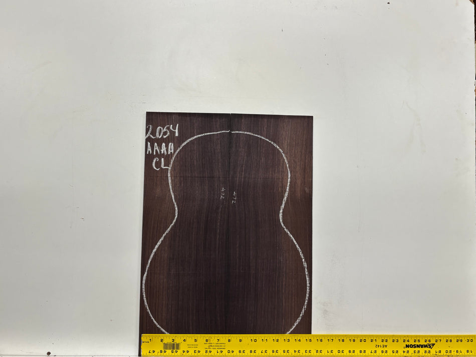 East Indian Rosewood Classical AAAA Grade Guitar Back & Side Set #2054 - Exotic Wood Zone