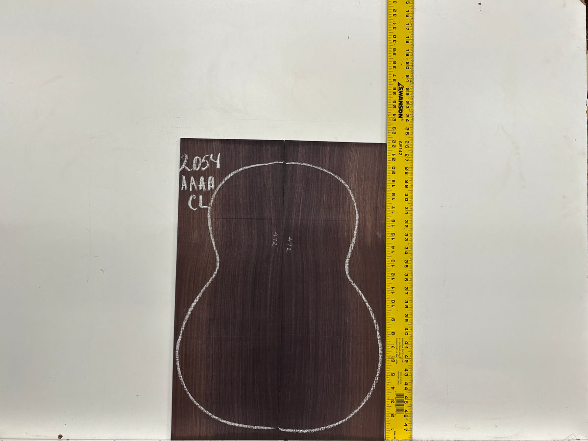 East Indian Rosewood Classical AAAA Grade Guitar Back & Side Set #2054 - Exotic Wood Zone