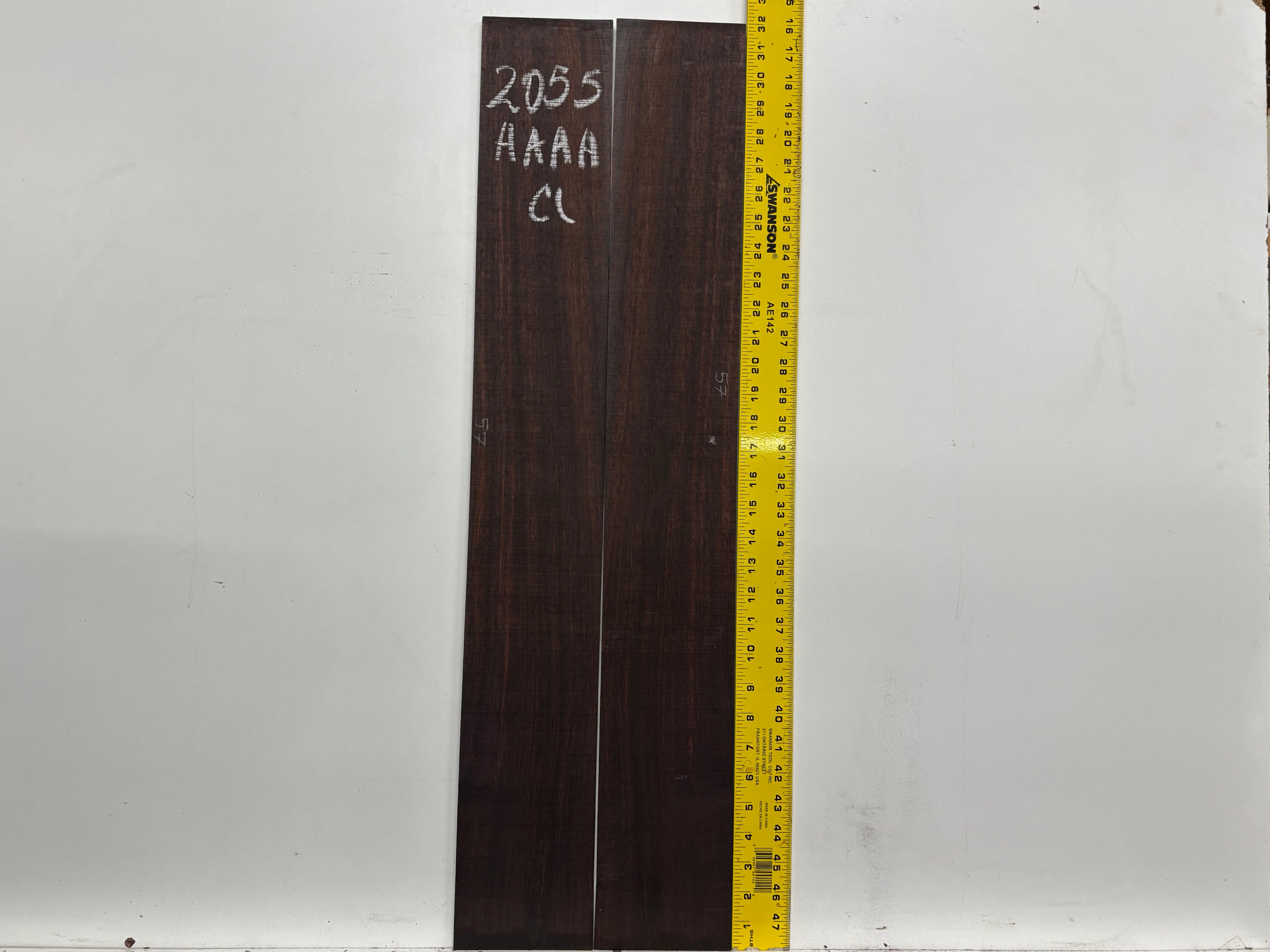 East Indian Rosewood Classical AAAA Grade Guitar Back & Side Set #2055 - Exotic Wood Zone